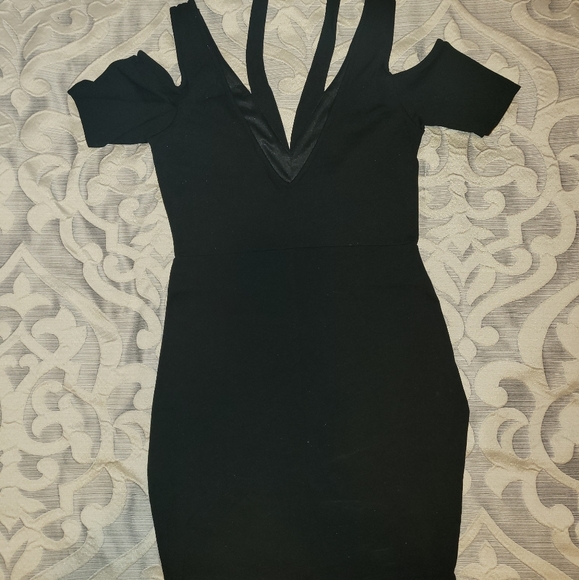 Mini black dress, size S - Picture 2 of 4